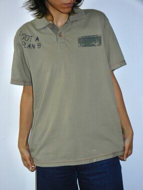 Cool Olive Polo “I Got A Plan B”